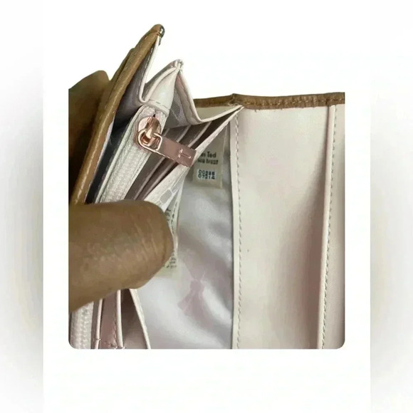 Ted Baker Selma Matisse Large Leather Wallet in Cognac Brown - Picture 10 of 10